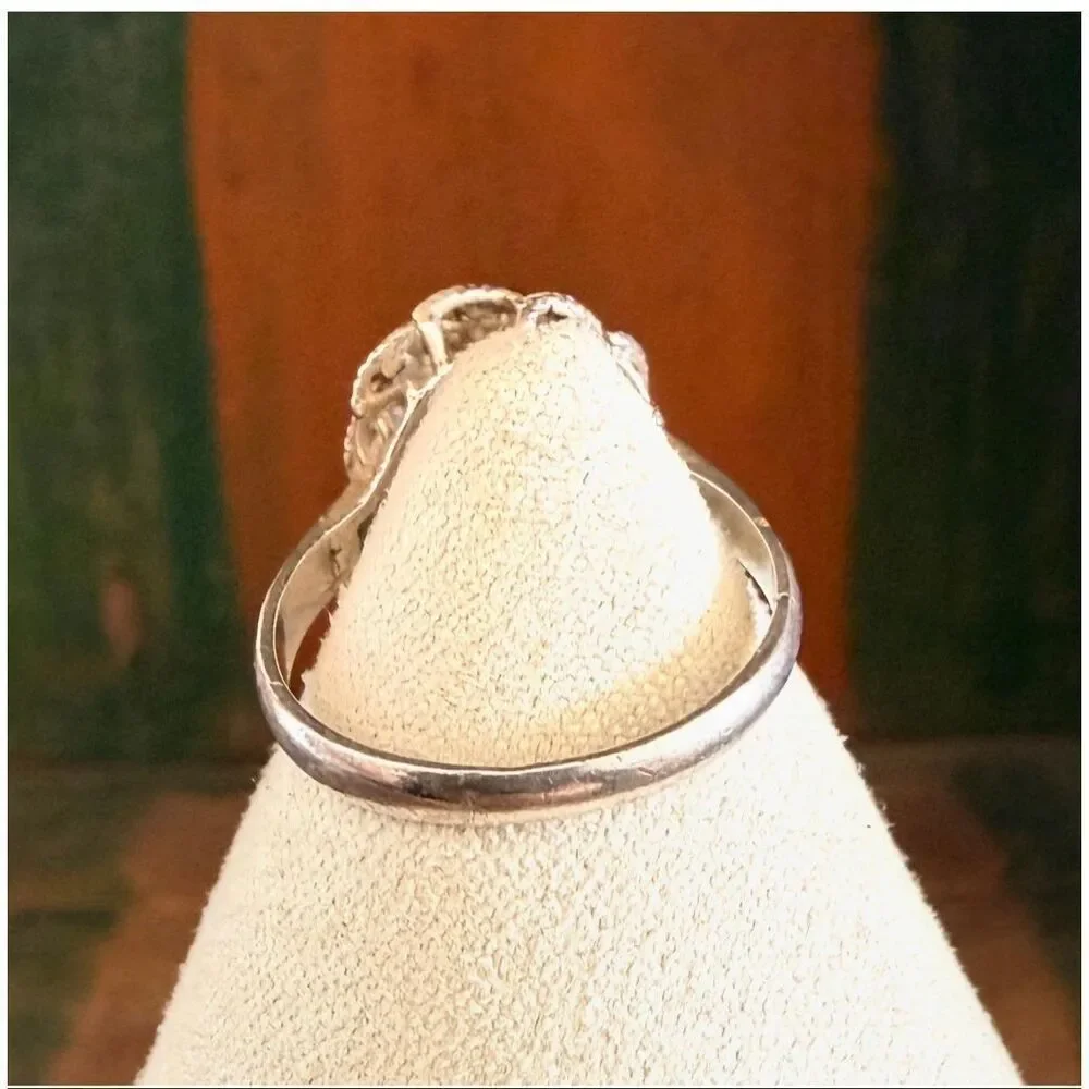 Vintage Sterling Silver Labradorite Statement Ring